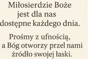 Akt zawierzenia Miłosierdziu Bożemu