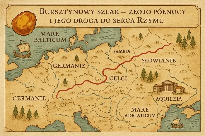 bursztyn zamieniano na broń, szkło, wino czy luksusową ceramikę.
